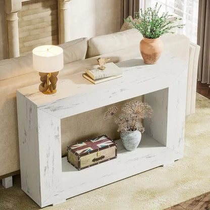 Console étroite de 47 pouces avec rangement pour entrée, salon - 120 L x 74 H x 30 P cm
