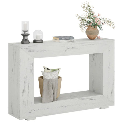 Console étroite de 47 pouces avec rangement pour entrée, salon - 120 L x 74 H x 30 P cm