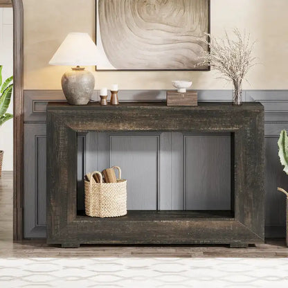 Console étroite de 47 pouces avec rangement pour entrée, salon - 120 L x 74 H x 30 P cm