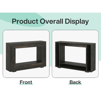 Console étroite de 47 pouces avec rangement pour entrée, salon - 120 L x 74 H x 30 P cm