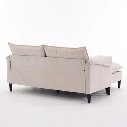 Canapé Modulable Cabriolet 69 Places avec Ottoman et Rangement