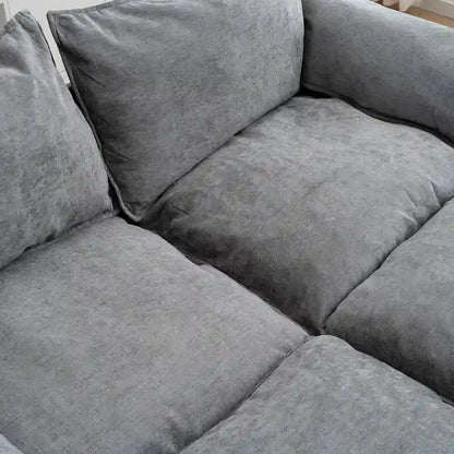 Canapé Modulable Cabriolet 69 Places avec Ottoman et Rangement
