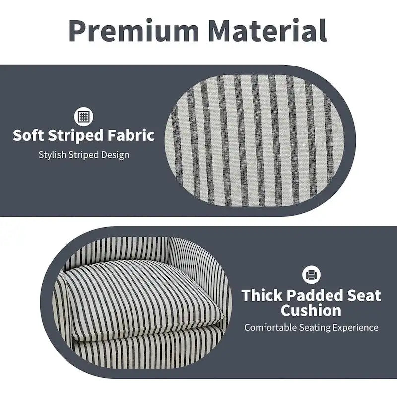 Fauteuil pivotant de salon Fauteuil de lecture pivotant avec dossier et coussin épais