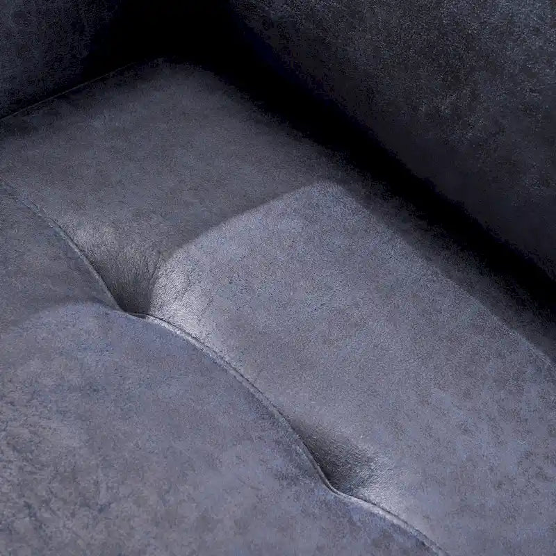 Fauteuil club moderne en microfibre de 31 po avec pieds coniques et coussins d'assise épais