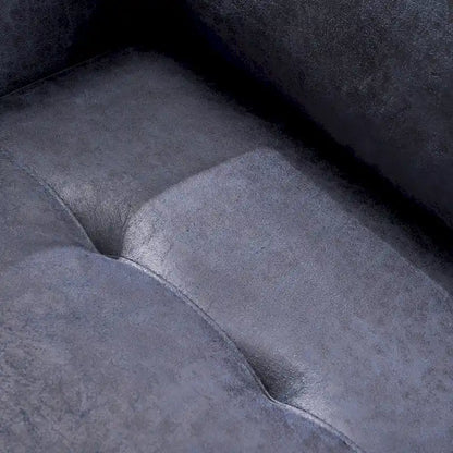 Fauteuil club moderne en microfibre de 31 po avec pieds coniques et coussins d'assise épais
