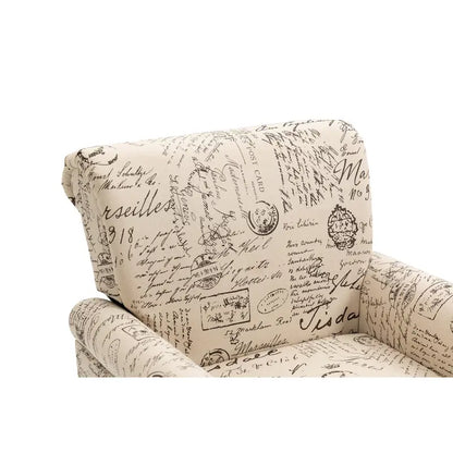 Fauteuil d'appoint rembourré Mid-Century Modern - 30,70 x 29,92 x 34,05