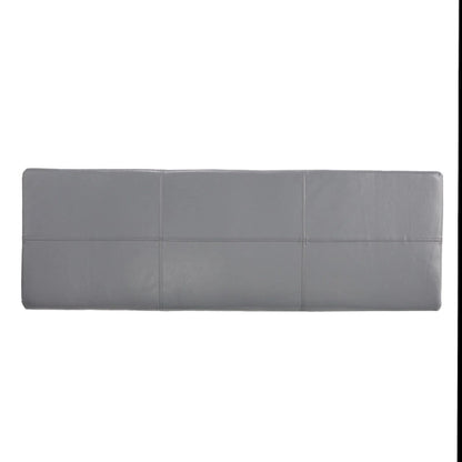 Banc de rangement ottoman en similicuir – 130 cm (L) x 44,5 cm (P) x 41 cm (H), plusieurs couleurs