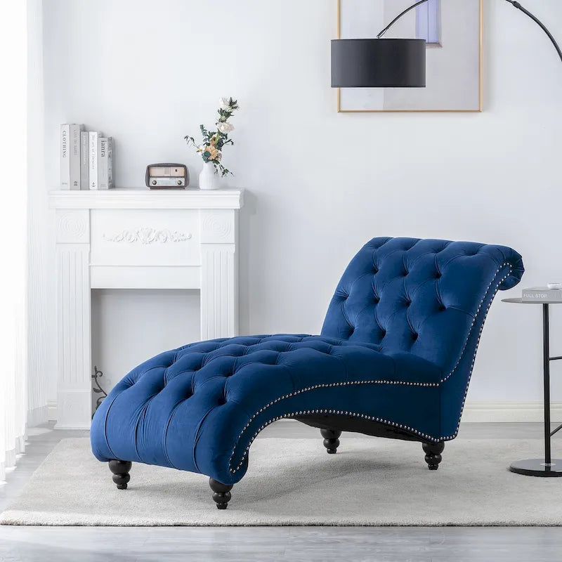 Chaise longue d'intérieur sans accoudoirs