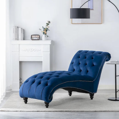 Chaise longue d'intérieur sans accoudoirs