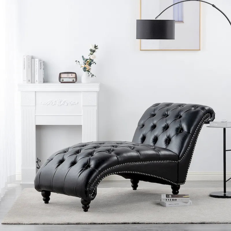 Chaise longue d'intérieur sans accoudoirs