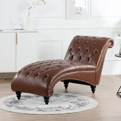 Chaise longue d'intérieur sans accoudoirs
