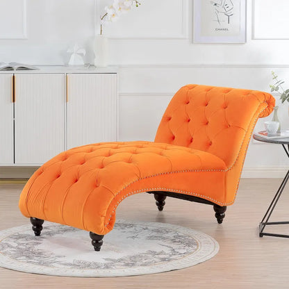 Chaise longue d'intérieur sans accoudoirs