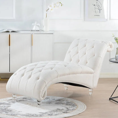 Chaise longue d'intérieur sans accoudoirs