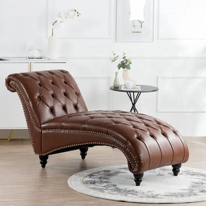 Chaise longue d'intérieur sans accoudoirs