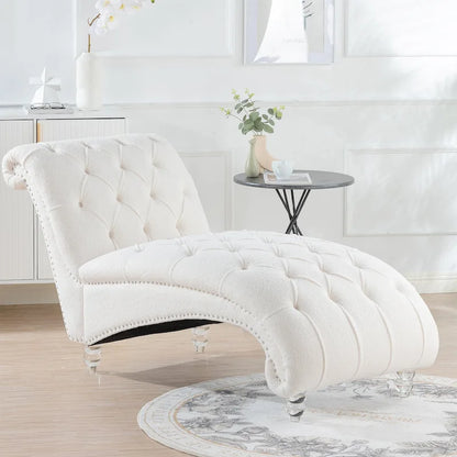 Chaise longue d'intérieur sans accoudoirs