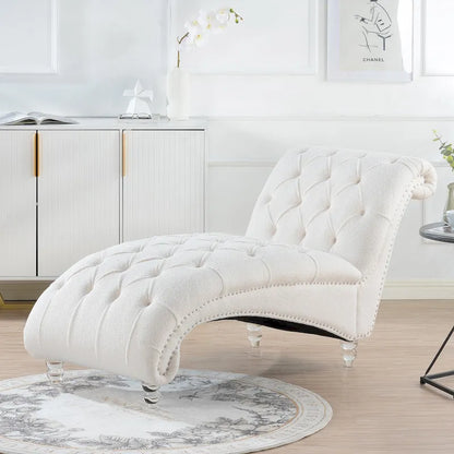 Chaise longue d'intérieur sans accoudoirs
