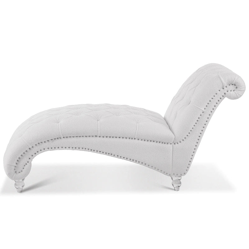 Chaise longue d'intérieur sans accoudoirs