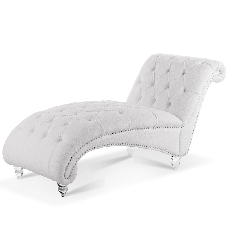 Chaise longue d'intérieur sans accoudoirs