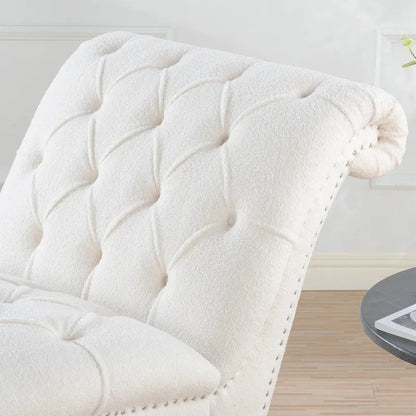 Chaise longue d'intérieur sans accoudoirs