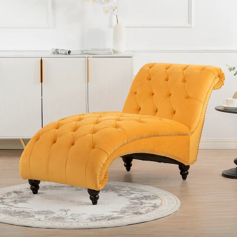 Chaise longue d'intérieur sans accoudoirs