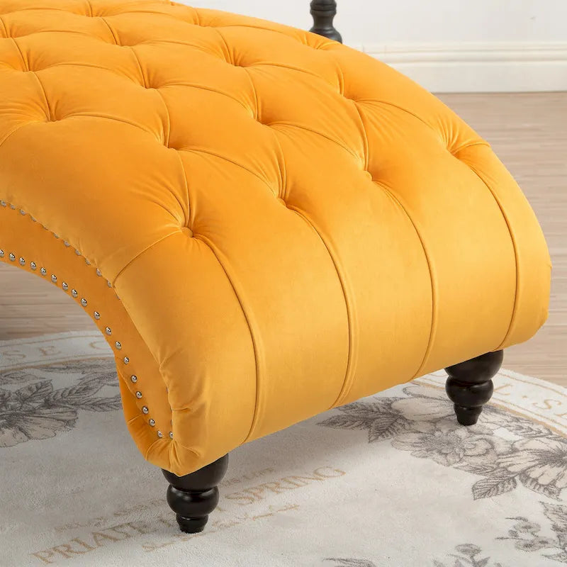 Chaise longue d'intérieur sans accoudoirs