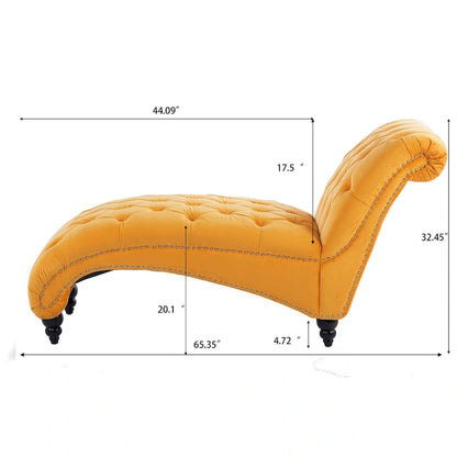 Chaise longue d'intérieur sans accoudoirs