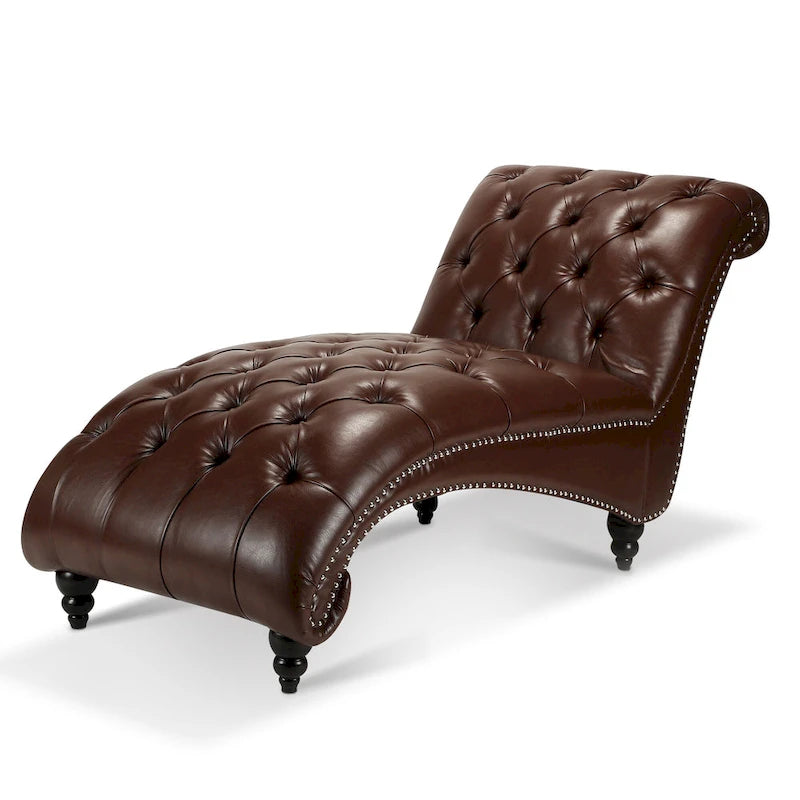 Chaise longue d'intérieur sans accoudoirs