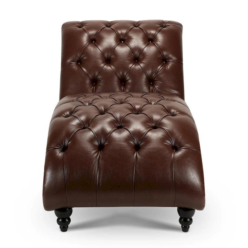 Chaise longue d'intérieur sans accoudoirs