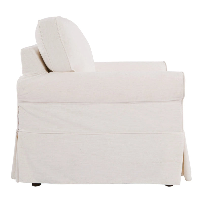 Fauteuil déhoussable et lavable – Structure en bois massif, 3 coloris