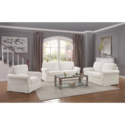 Fauteuil déhoussable et lavable – Structure en bois massif, 3 coloris