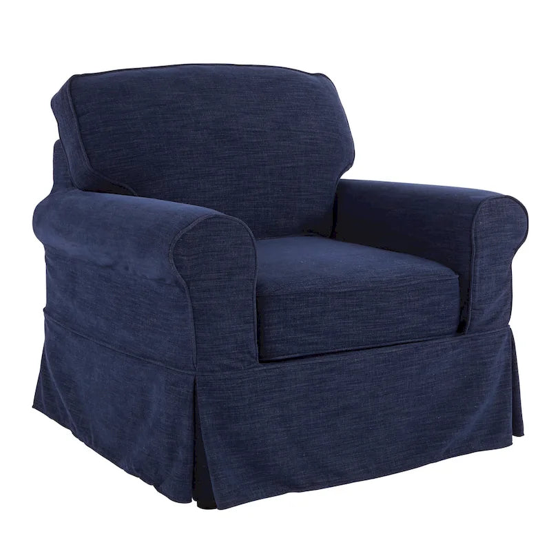 Fauteuil déhoussable et lavable – Structure en bois massif, 3 coloris