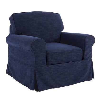 Fauteuil déhoussable et lavable – Structure en bois massif, 3 coloris