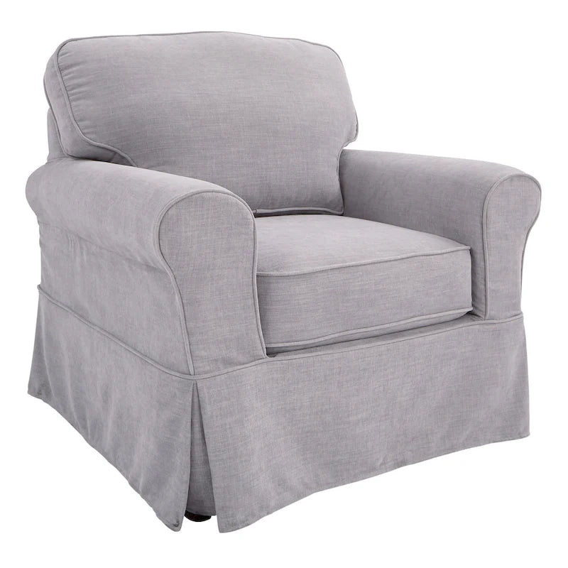 Fauteuil déhoussable et lavable – Structure en bois massif, 3 coloris