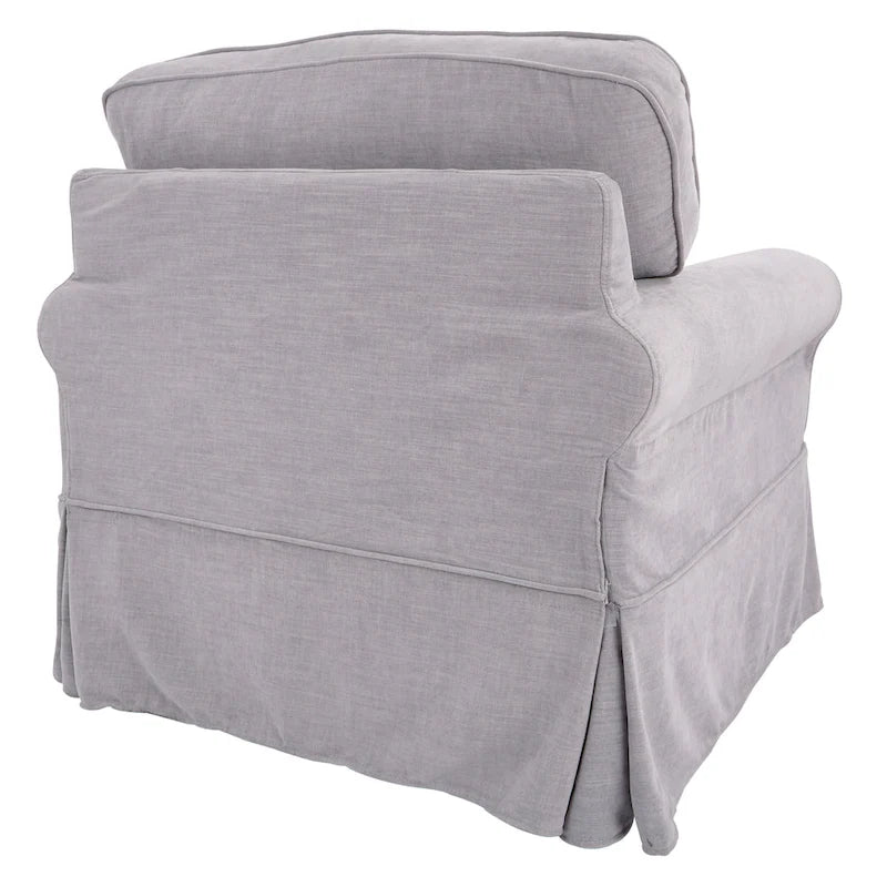 Fauteuil déhoussable et lavable – Structure en bois massif, 3 coloris