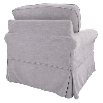 Fauteuil déhoussable et lavable – Structure en bois massif, 3 coloris