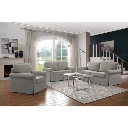 Fauteuil déhoussable et lavable – Structure en bois massif, 3 coloris