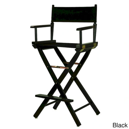 Chaise de réalisateur 30 pouces à armature noire