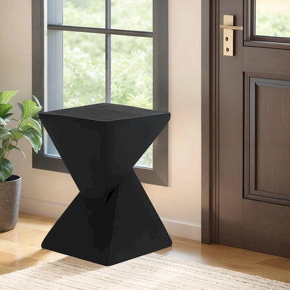 Table d'appoint sablier Concrete – Intérieur/extérieur, 32 cm L x 46 cm H