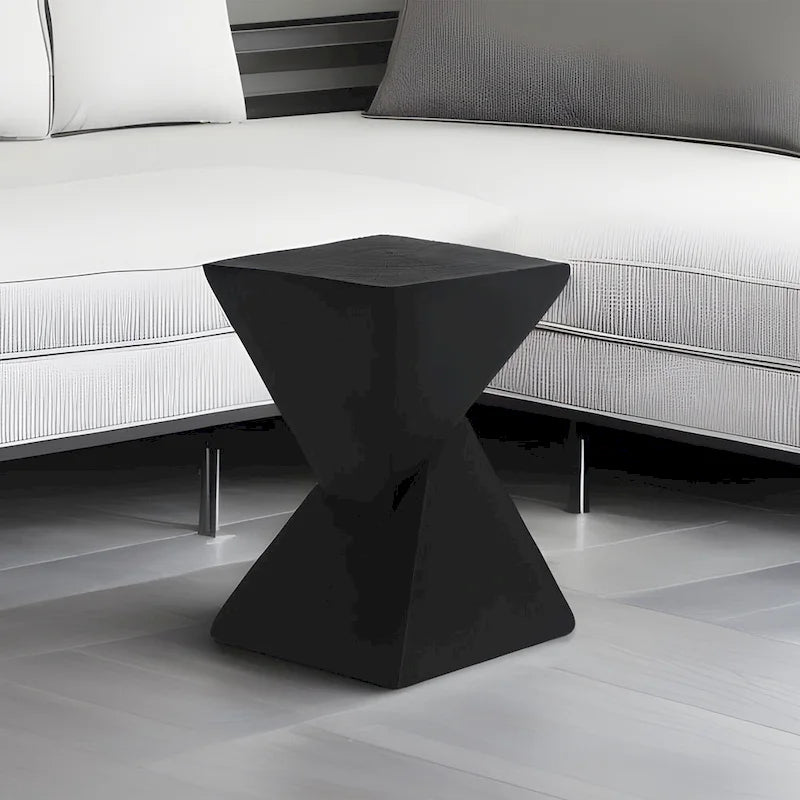 Table d'appoint sablier Concrete – Intérieur/extérieur, 32 cm L x 46 cm H