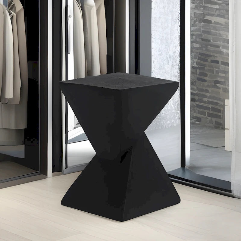 Table d'appoint sablier Concrete – Intérieur/extérieur, 32 cm L x 46 cm H