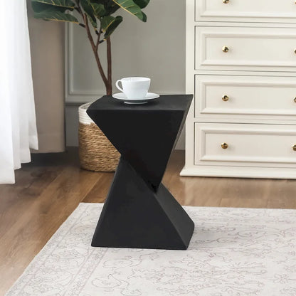 Table d'appoint sablier Concrete – Intérieur/extérieur, 32 cm L x 46 cm H