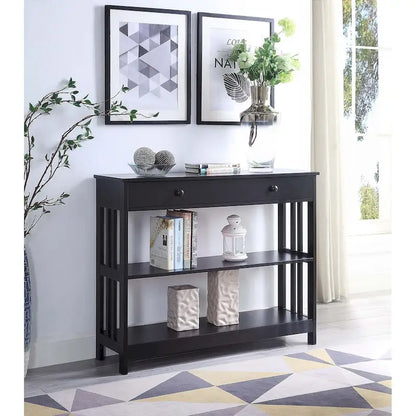 Console 1 tiroir avec 3 étagères – Style contemporain, plusieurs finitions