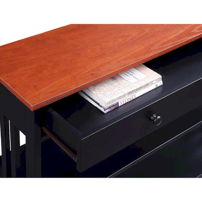 Console 1 tiroir avec 3 étagères – Style contemporain, plusieurs finitions