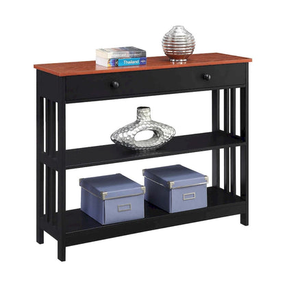 Console 1 tiroir avec 3 étagères – Style contemporain, plusieurs finitions