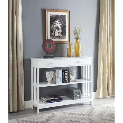 Console 1 tiroir avec 3 étagères – Style contemporain, plusieurs finitions