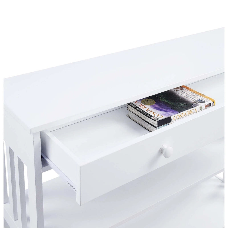 Console 1 tiroir avec 3 étagères – Style contemporain, plusieurs finitions