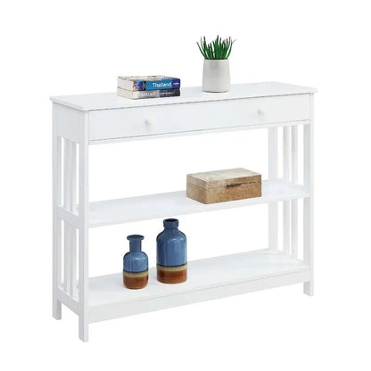 Console 1 tiroir avec 3 étagères – Style contemporain, plusieurs finitions