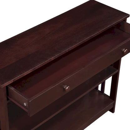 Console 1 tiroir avec 3 étagères – Style contemporain, plusieurs finitions