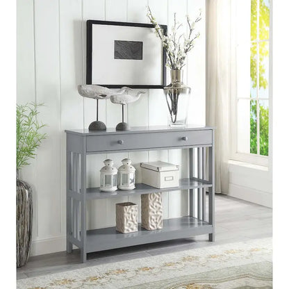 Console 1 tiroir avec 3 étagères – Style contemporain, plusieurs finitions
