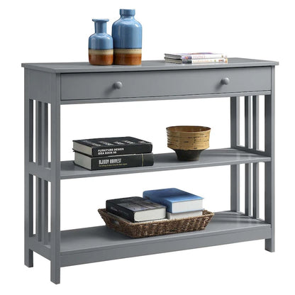 Console 1 tiroir avec 3 étagères – Style contemporain, plusieurs finitions